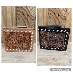 ¡Carteras de cuero repujado para hombre!