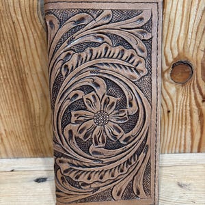 Men&#39;s Tooled Leather Rodeo WALLET!
