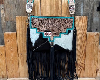 Jackpot 777 Cowhide Crossbody!
