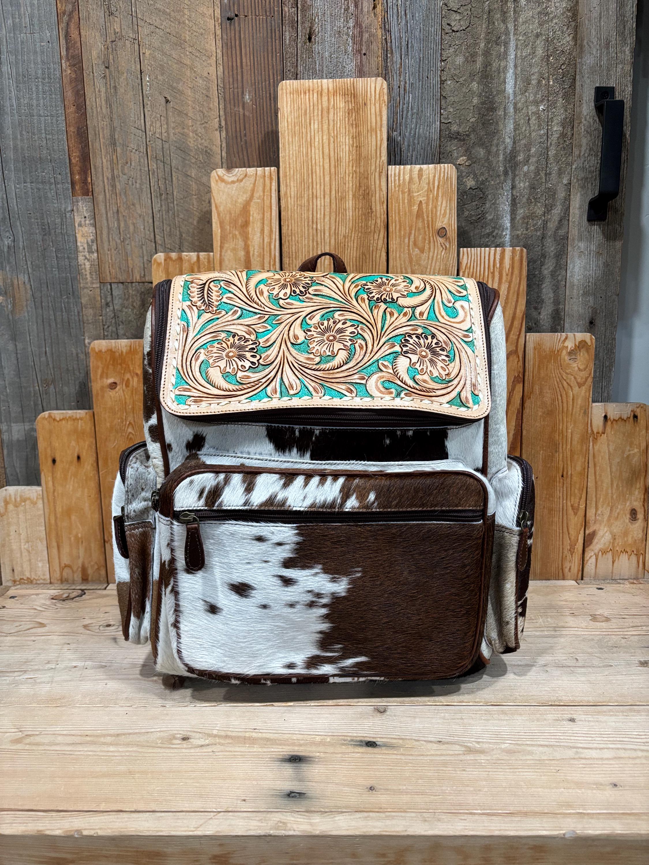 Tooled Leathern & Cowhide Backpacks! - Etsy