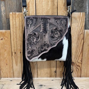 Concealed Carry Cowhide Crossbody!
