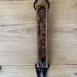 Tooled Leather Keychain Wristlets!
