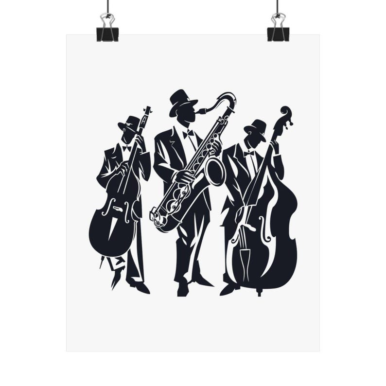 3 Jazz Musician SVG, Jazz Music Svg, Music Clipart, jazz silhouette, Music Cut File, Saxophone Svg, Cut Files for Cricut, Digital Download image 5