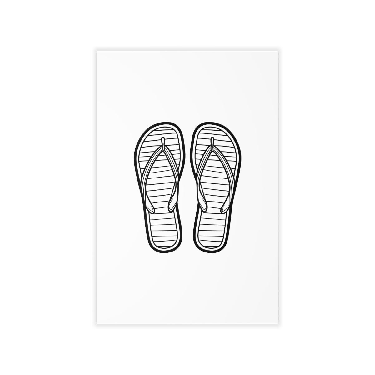 Flip Flops Svg - Sandal Silhouette - Beach Shoes Svg - Flip Flops ...