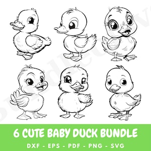 Baby Duck Svg Bundle, Cute Duck Svg Bundle, Cute Baby Duck, Cute Duck Svg, Animal Svg file, Duck Face SVG, Duck Cut file, Instant Dowload,