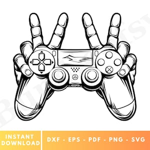 Gamer Svg, Game Controller SVG, Controller Clipart, Gamer Cricut, Gamer Silhouette, Gamer Clipart  Joystick Svg, Gaming Svg, Silhouette #2