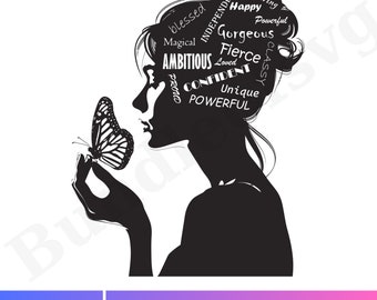 Empower the Empress: Strong Woman Svg - Powerful Woman SVG - Girl Power Svg - Inspirational Svg - Svg Files for Cricut - Digital Download