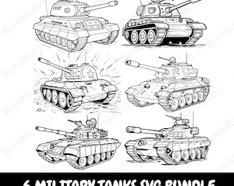 Tank SVG Bundle, Military Tank Svg, Modern Tank Svg, Battle Tank Clipart, Army Svg, Military Svg, Cut Files for Cricut, Digital Download
