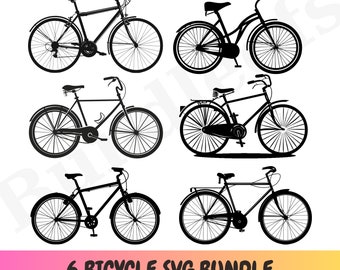 Bicycle SVG Bundle, Bicycle Clip art, Bike Svg, Bike Clip art, Bicycle Silhouette, Cycling svg bundle, Svg Files for Cricut, Silhouette