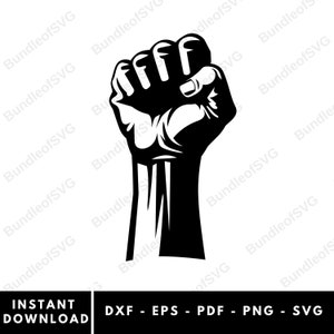 Raised Fist SVG - Fist Svg - Freedom Svg - Power Fist Svg - Clenched Fist Svg - Trump 2024 -  Svg Files for Cricut - Digital Download