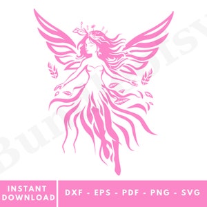 Fairy Svg - Fairy Clipart - Fairy Cricut - Fairy Silhouette Svg - Princess Svg - Fairy - SVG Cut Files for Cricut - Digital Download #3