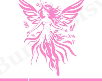Fairy Svg - Fairy Clipart - Fairy Cricut - Fairy Silhouette Svg - Princess Svg - Fairy - SVG Cut Files for Cricut - Digital Download #3