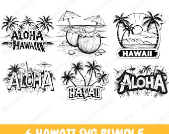 Aloha Svg, Palm Tree Svg, Hawaii Svg, Summer Svg, Beach Svg