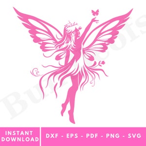 Fairy Svg - Fairy Clipart - Fairy Cricut - Fairy Silhouette Svg - Magic Svg - Princess Svg - Fairy SVG Cut Files for Cricut - Digital  #2