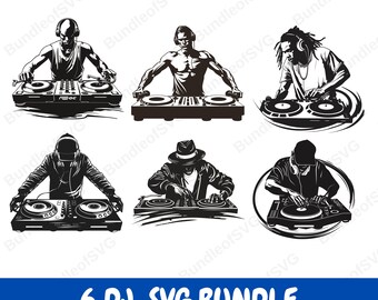 Ultimate DJ SVG Bundle - Music Lover Clipart Pack - Headphones Svg - Music Clipart - Party Svg - Svg Files for Cricut - Digital Download