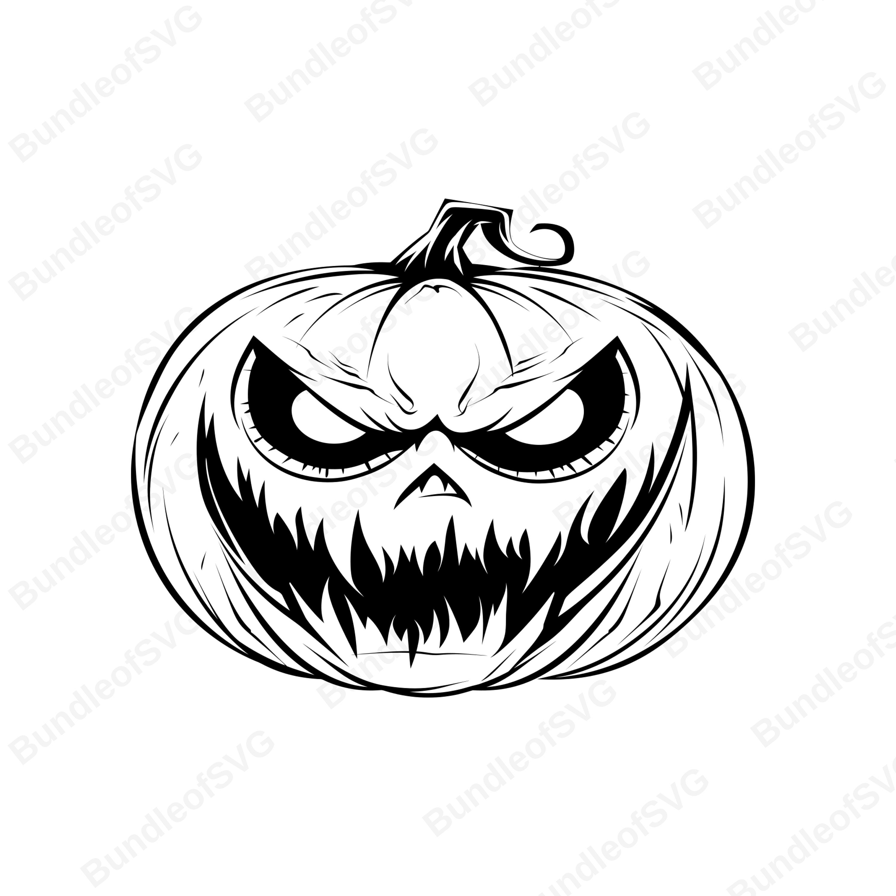 Pumpkin Face SVG - Jack O Lantern Svg - Pumpkin Svg - Halloween Svg ...