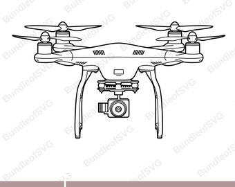 Drone Camera SVG - Drone Svg - Drone Vector - Drone Clipart - Drone Outline Svg - Spy Cam Svg - Svg Files for Cricut - Digital Download