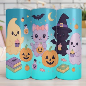 Halloween Tumbler Wrap, 20 Unzen Skinny Tumbler Sublimationsdesign, Halloween Sublimationsdesign PNG, Tumbler Wrap PNG, digitaler Download