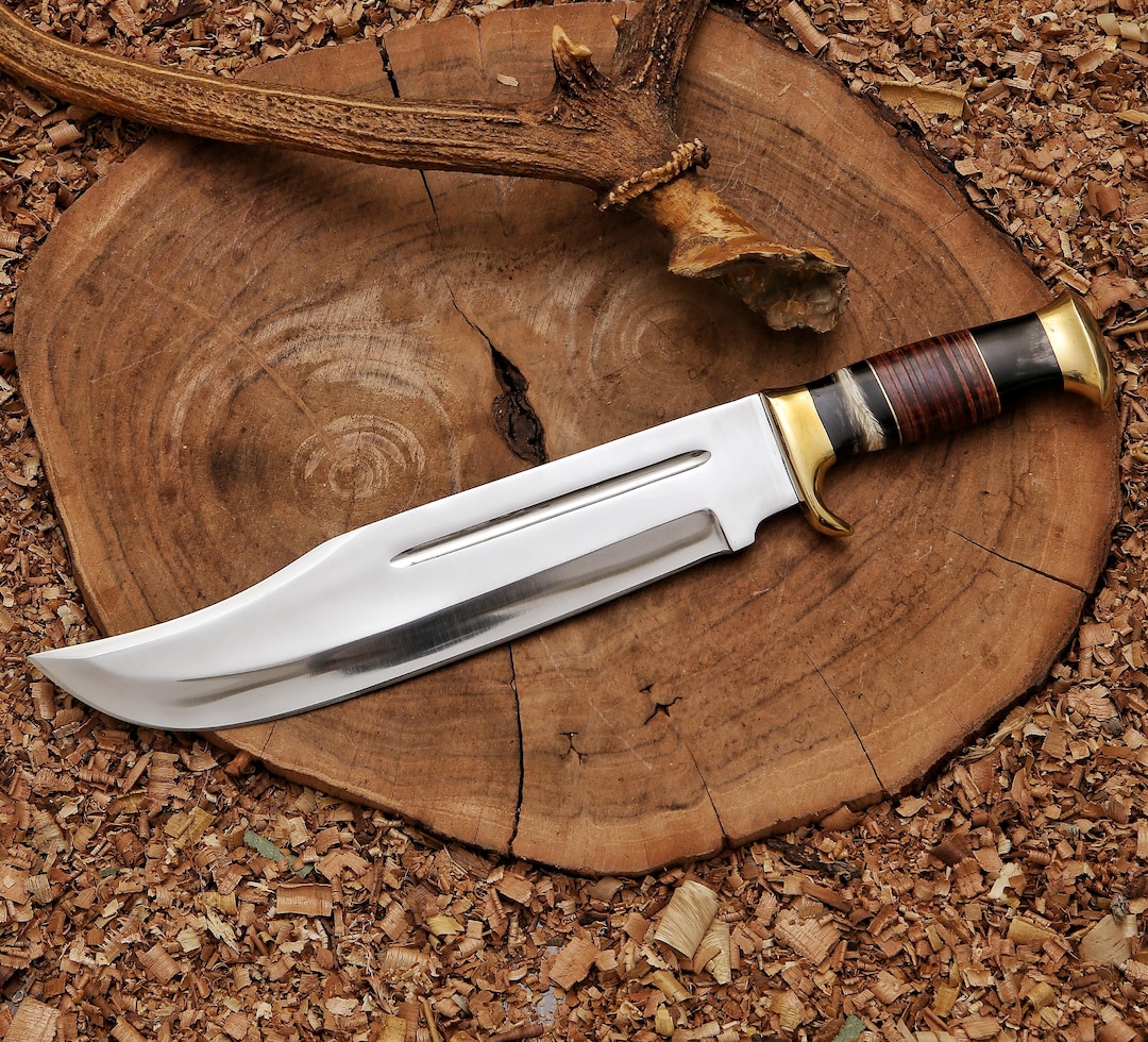 Crocodile Dundee Bowie Knife, High Polish Blade, Camping Knife