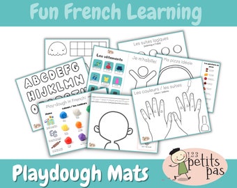 Printable Playdough Mats for Fun French Practice