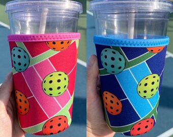 Pickleball Coffee Sleeve: Insulated Neoprene Can Cooler