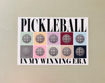 Winning Era Pickleball Sticker: Glossy Vinyl, Waterproof