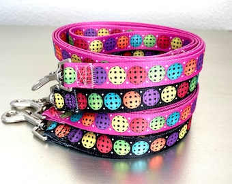 Pickleball Dog Leash: Colorful Nylon Pet Accessories