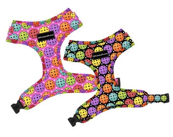 Pickleball Dog Harness & Leash Set: Colorful Pet Accessories