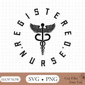 Registrierte Krankenschwester SVG, RN SVG, Krankenschwester SVG für Shirts, Krankenschwester SVG, Cricut geschnitten Dateien, Krankenschwester Silhouette, Krankenschwester digitale Datei, Krankenschwester