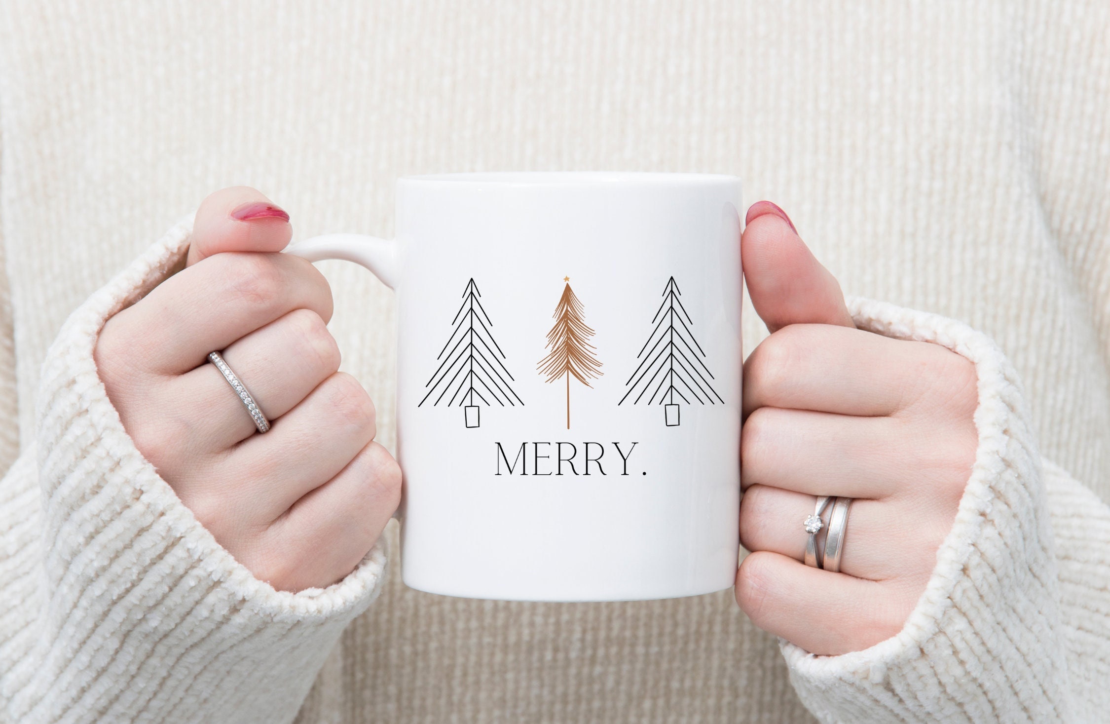 Mug Gift Box, Personalized Christmas Mug, Merry & Bright Gift Box, Chr –  Plant Box Co