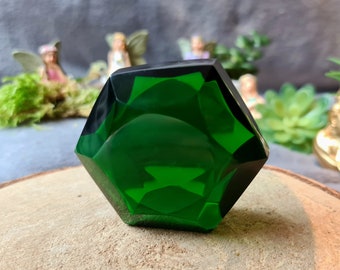 Emerald Shift Merkaba hexagonal Andara Crystal, Hilarion,EE Raphael,Heilung, Lebensaufgabe, unterstützt, Handgefertigt,ca.157g Mount Shasta