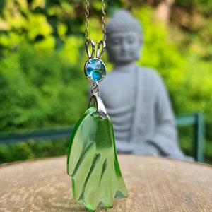 Andara Pendant 4.5cm×2cm Angel Wings Archangel Raphael Healing Strengthening Balance Mount Shasta Handmade