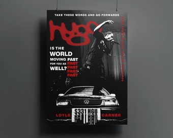 Loyle Carner Poster Print | HUGO Album | Tour | Speed of Plight | Vintage Music Poster | UK Rap | High Quality | DOWNLOAD
