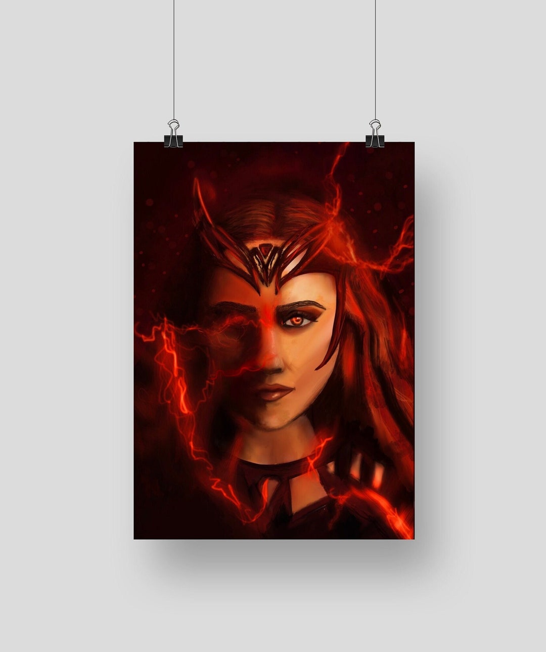 Wanda Scarlet Witch Art Print Poster Wall Art/decor - Etsy
