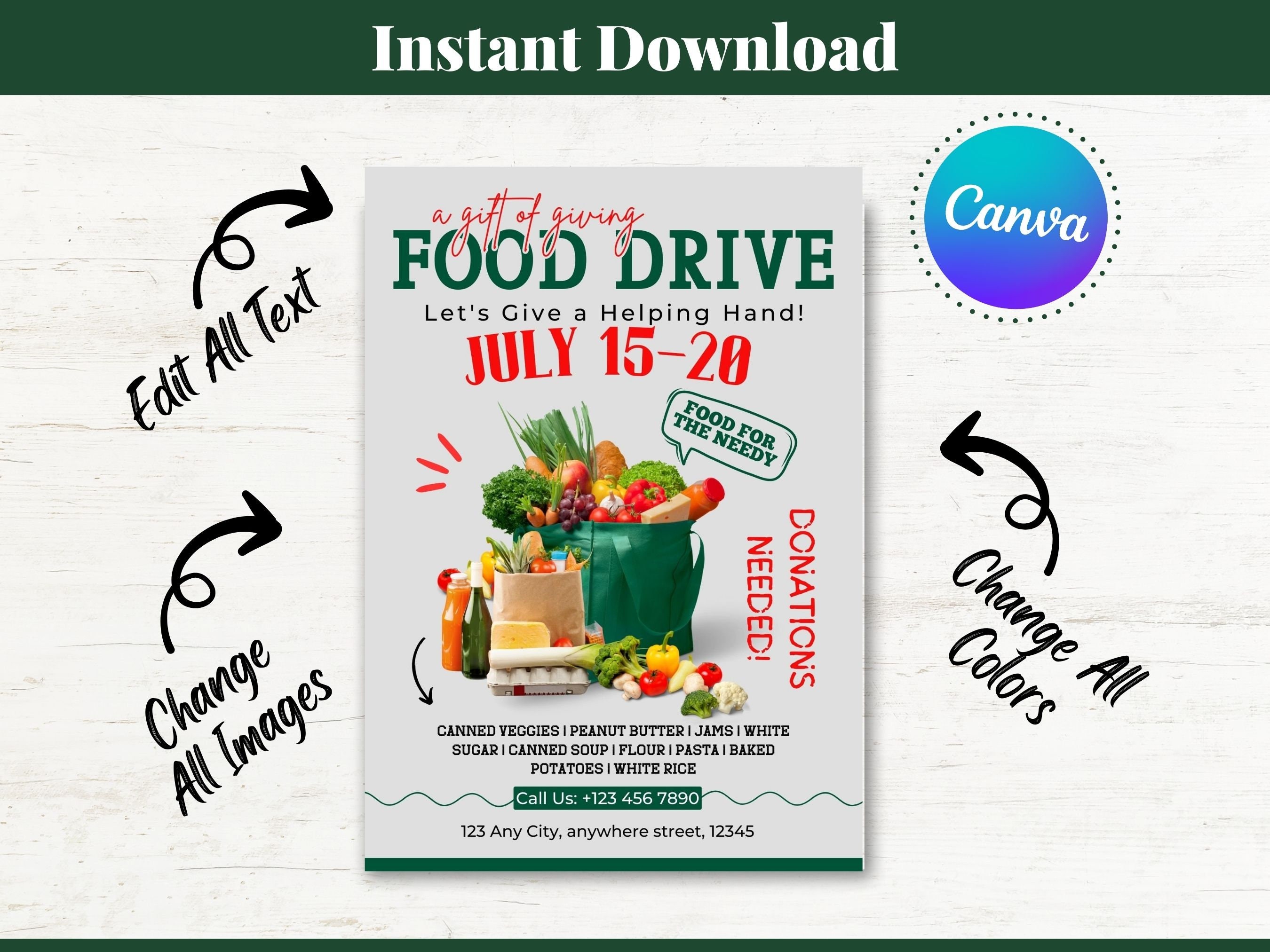 Food Flyer Template Food Drive Flyer Editable Donation Drive Etsy Food Flyer Template Food Drive Flyer Editable Donation Drive Etsy