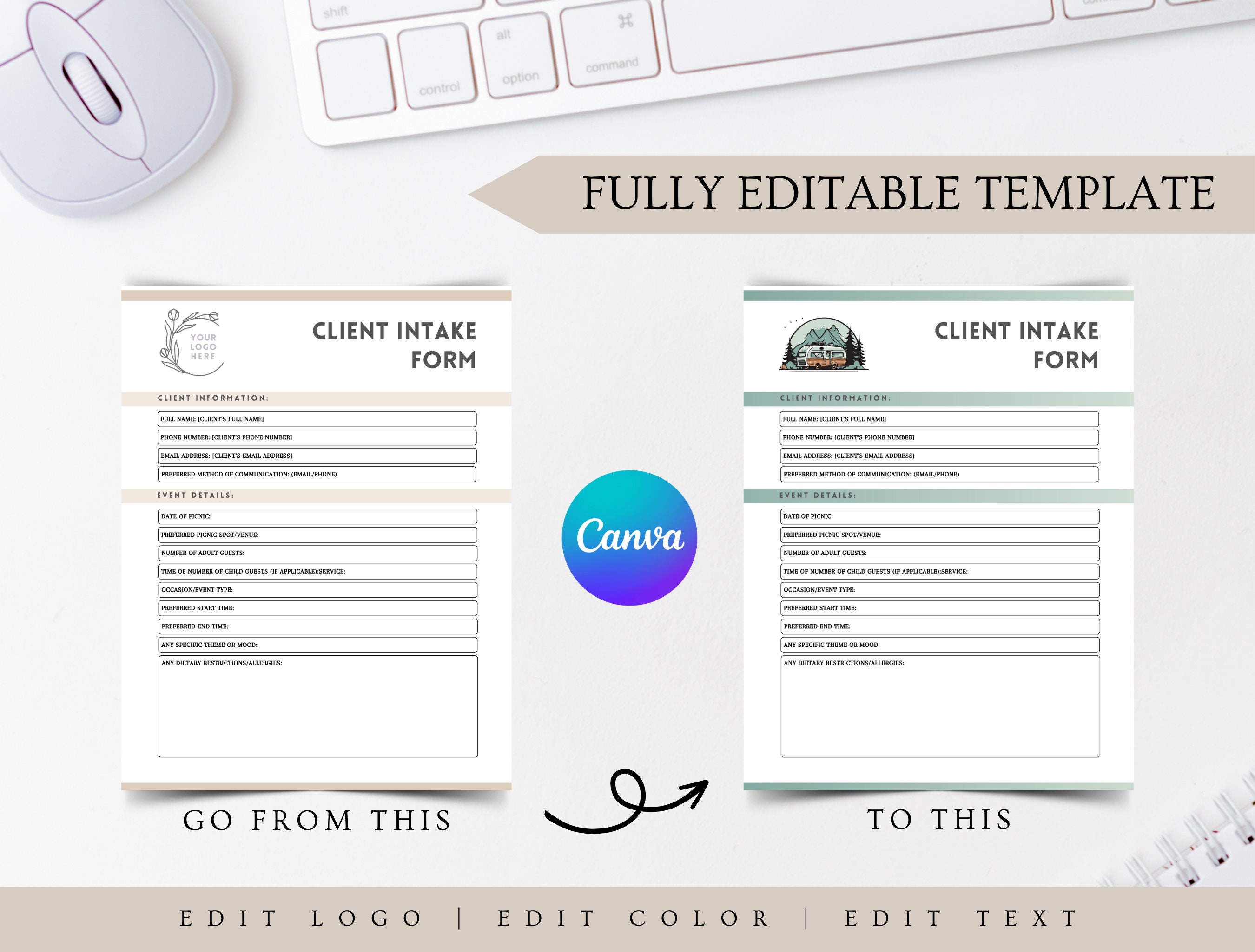 Editable Luxury Picnic Contract Template, Professional Rental Agreement Terms & Conditions for