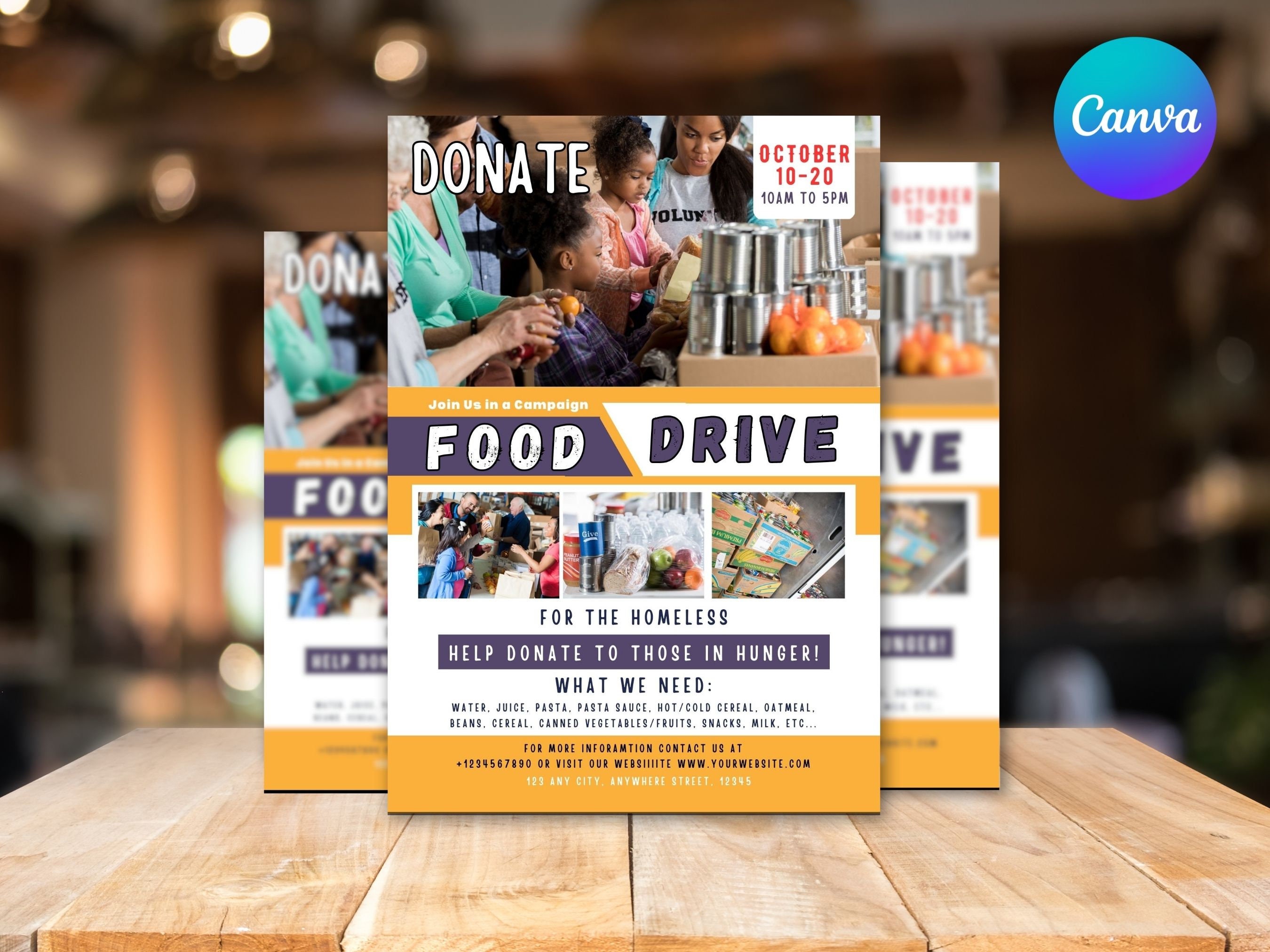 Feed The Homeless Flyer