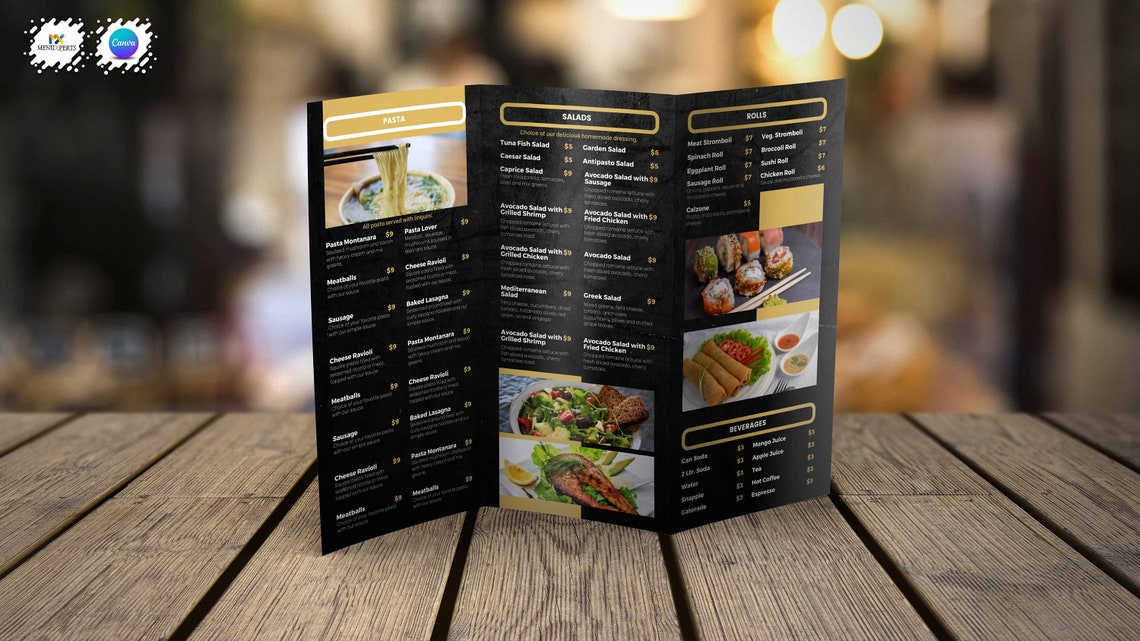 Restaurant Menu Template Tri fold Canva Menu Template Tri fold Restaurant Menu Template Tri fold Canva Menu Template Tri fold