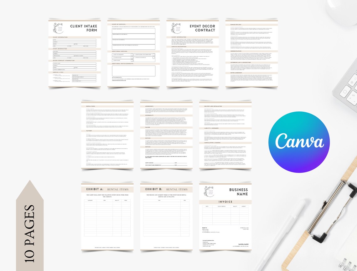 Event Decor Contract Template Event Decoration Contract Party Decor Event Decor Contract Template Event Decoration Contract Party Decor