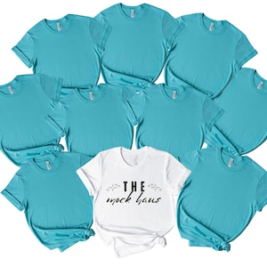 BC 3001 Group Mockup, Bella Canvas Teal Mockup, Bachelorette T-shirt Mockup, Teal Wedding Mockup, Bridal Party Mockup, Group Mockup