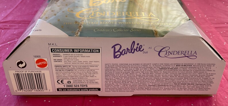 1996 Barbie as Cinderella Collectors Edition NRFB 1990s - Etsy