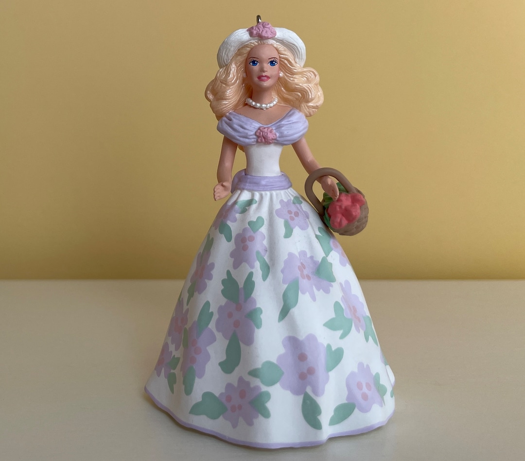 1995 Springtime Barbie Hallmark Keepsake Ornament 1st in Series Easter