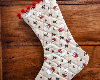 Handmade Quilted Christmas Stocking