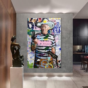 Picasso Painting | Banksy Style Wall Art | Original Painting | 100% Hand Painted Pop Art