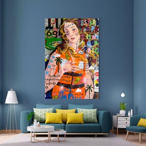 Venus Painting | Banksy Style Wall Art | Original Painting | 100% Hand Painted Pop Art