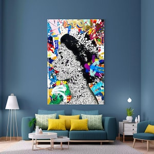 Queen Elizabeth Painting | Banksy Style Wall Art | Original Painting | 100% Hand Painted Pop Art