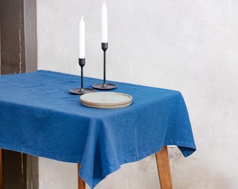 Linen tablecloth square linen vintage table cloth, farmhouse tablecloth vintage linen tablecloth, linen square tablecloth rectangle
