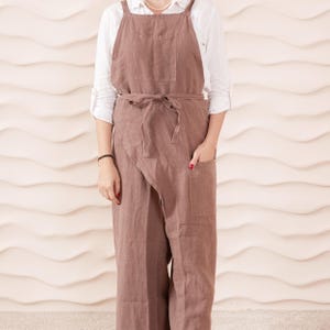 Pottery apron linen for women split leg linen apron for men. Pottery apron split leg, potters apron, plus size apron, full apron ceramics