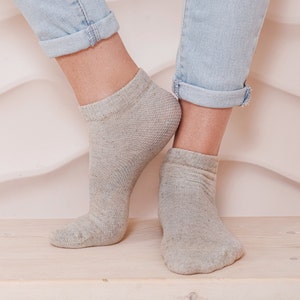 Linen socks set of 2 pairs. Organic socks, Eco friendly socks, natural socks, soft socks. Unisex socks - Womens socks, Mens socks