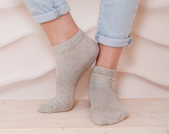 Linen socks set of 2 pairs. Organic socks, Eco friendly socks, natural socks, soft socks. Unisex socks - Womens socks, Mens socks